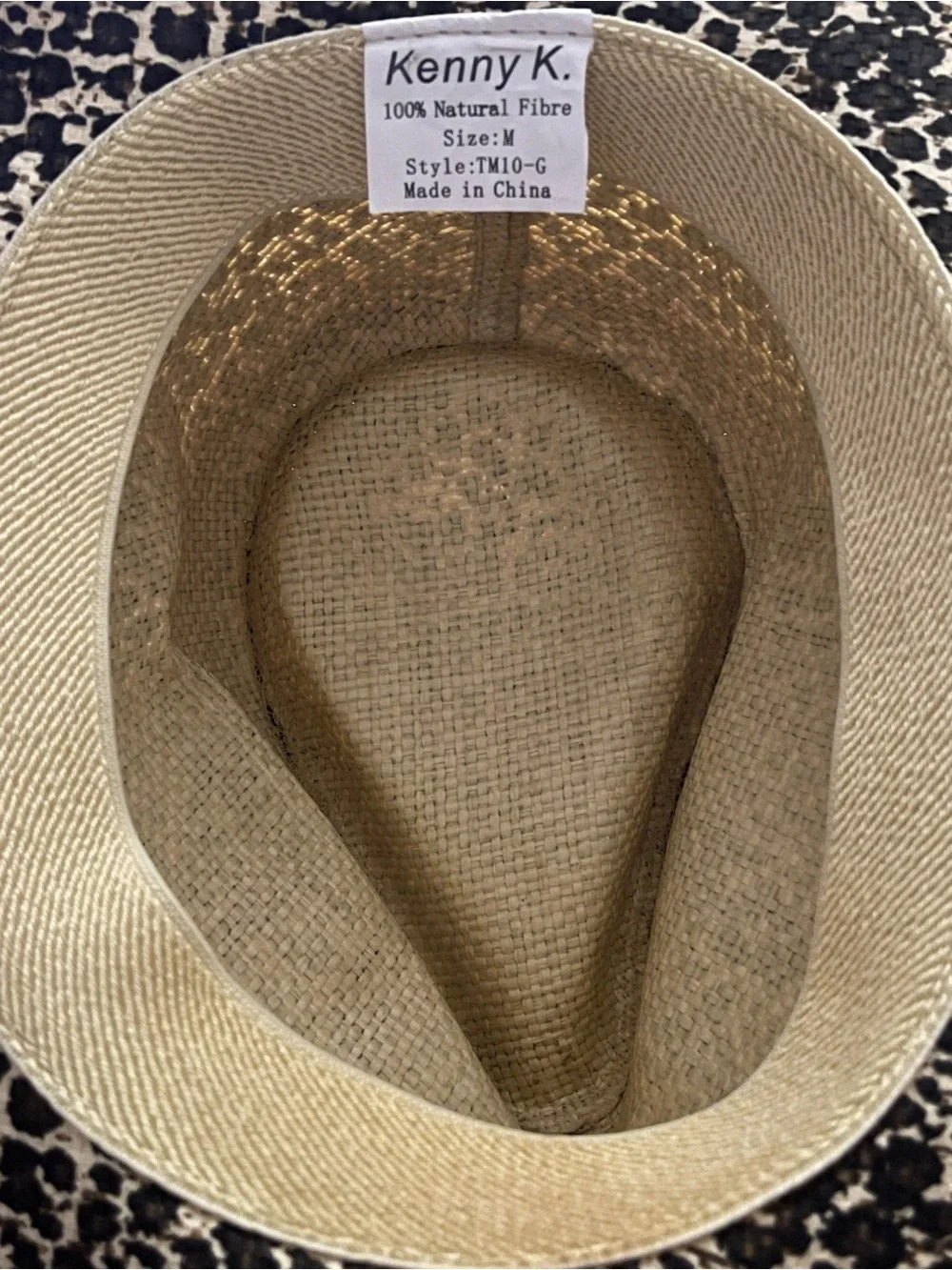 Kenny K. Studded Leopard Print Western Cowboy Hat – Size M
